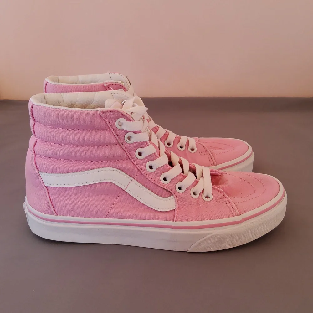 Vans hi-top unisex pink canvas sneakers - Picture 2 of 5
